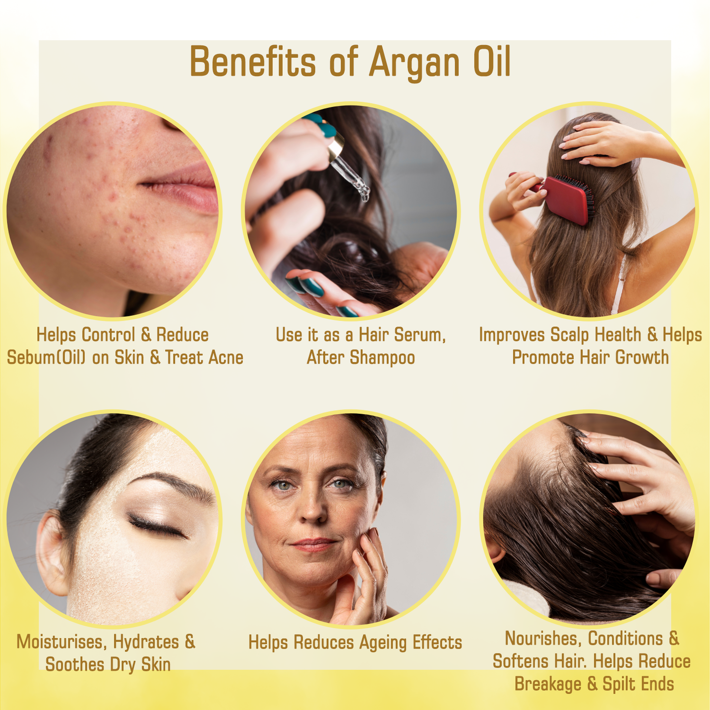 Argan Oil by Sarva by Anadi |  Nourish and Rejuvenate Your Hair and Skin with Argan Oil | Improves Scalp Health And Promotes Hair Growth Making Hair Fuller And Thicker | Non Sticky & Non Comedogenic |Deeply Nourishes Skin