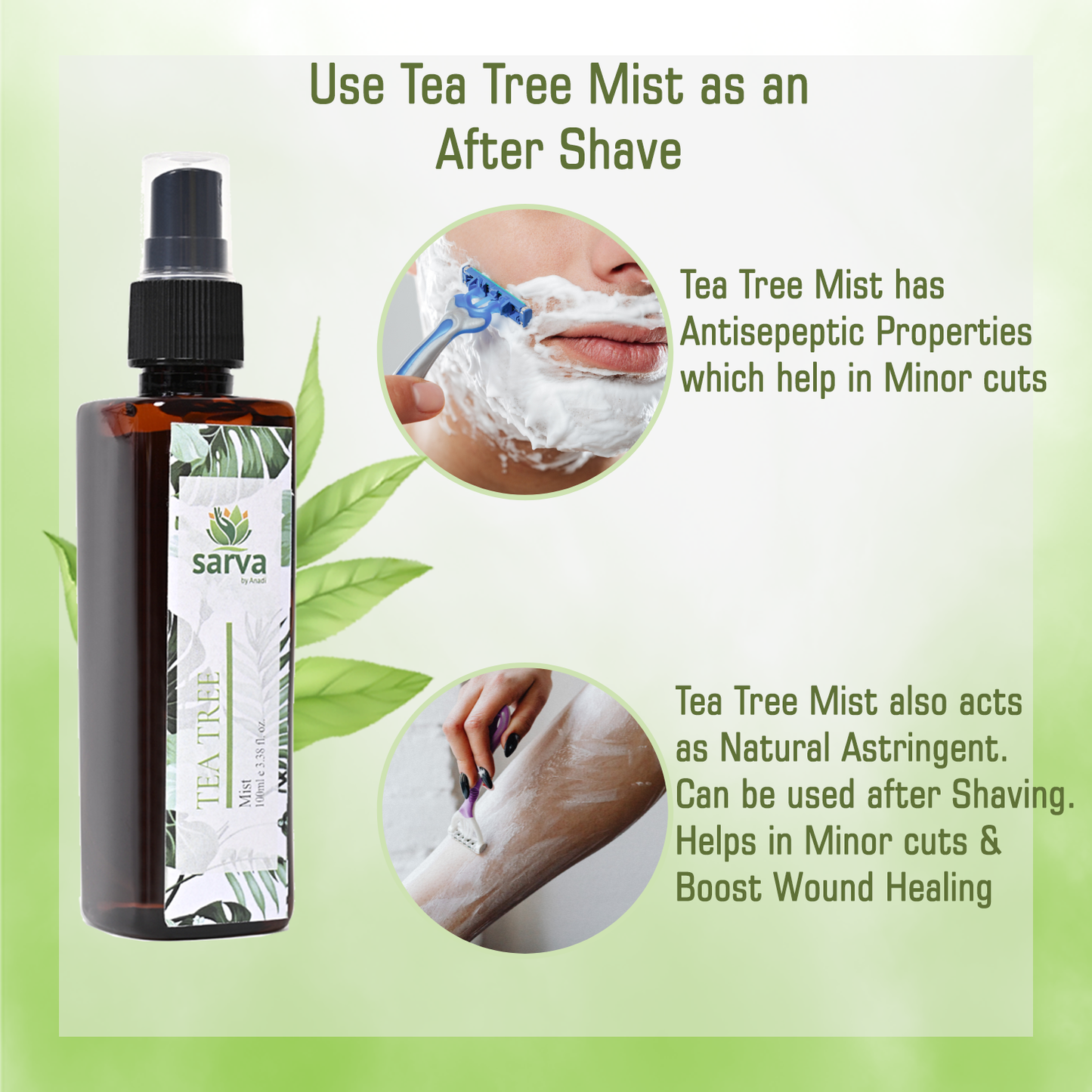 Rosemary Mist & Tea Tree Mist | Dandruff & Acne Control | Hairloss Remedy