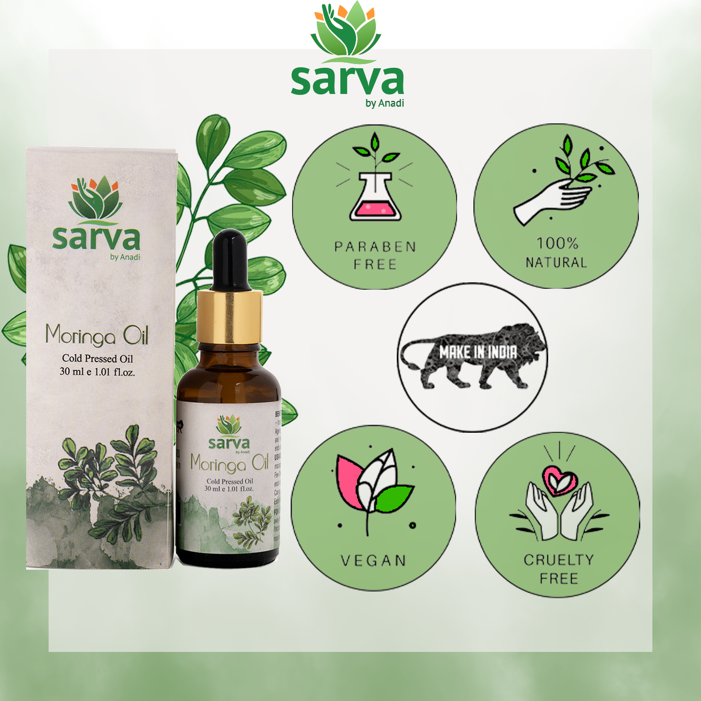 Moringa Oil | Boosts Skin Hydration | Strengthen Hair | Reduces Split-ends