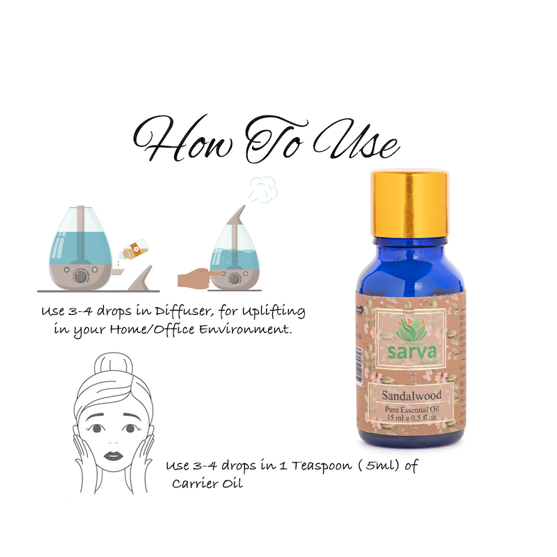 Sandalwood Essential Oil | Pure & Natural |Meditation |Aromatherapy|