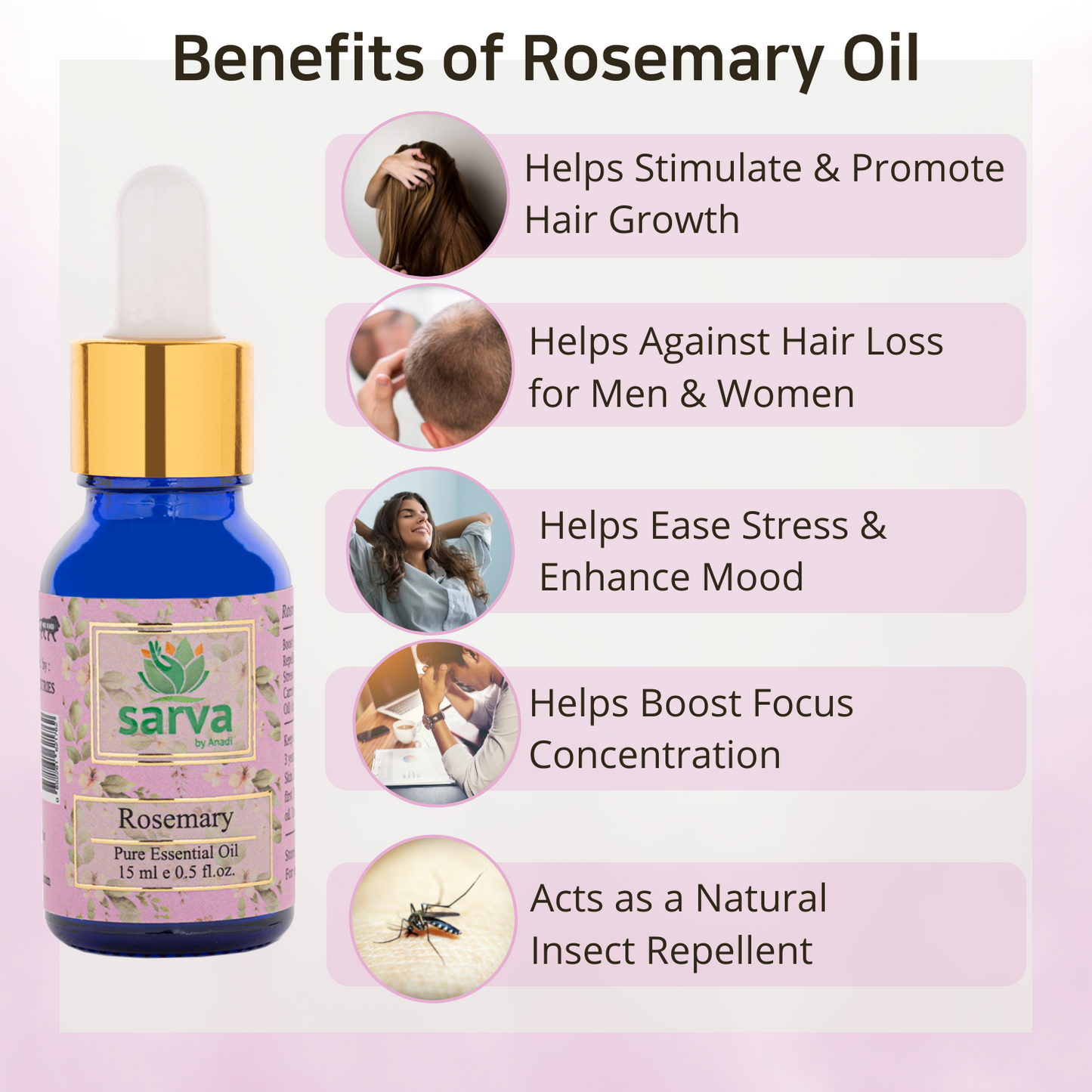 Hair Growth Kit - Rosemary Oil & Rosemary Mist for Hair Growth | Argan Oil for Dry & Frizzy Hair