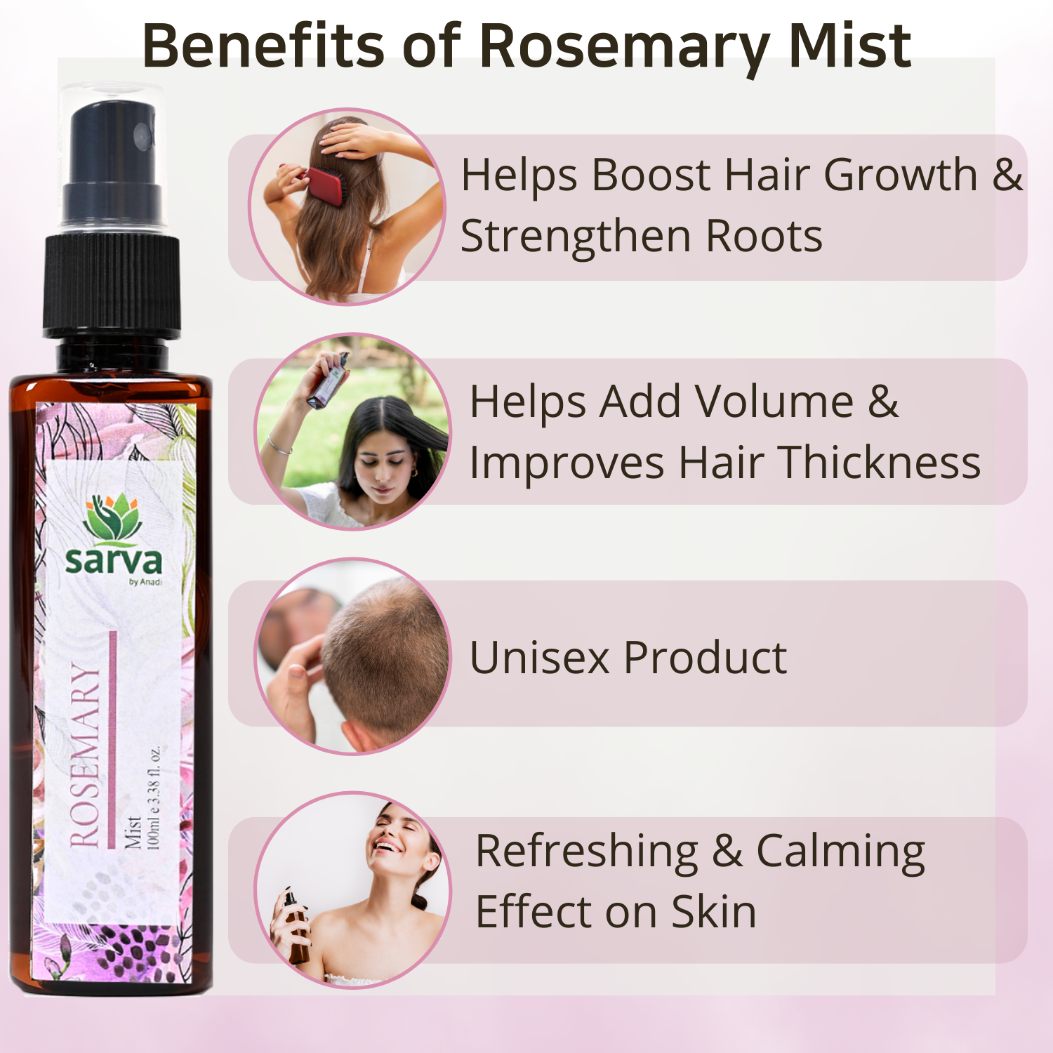 Rosemary Oil and Rosemary Mist for Hair Growth | Controls Hair Fall | Strengthens Hair | boost hair gowth | hair shine | shair thinning | receding hairline