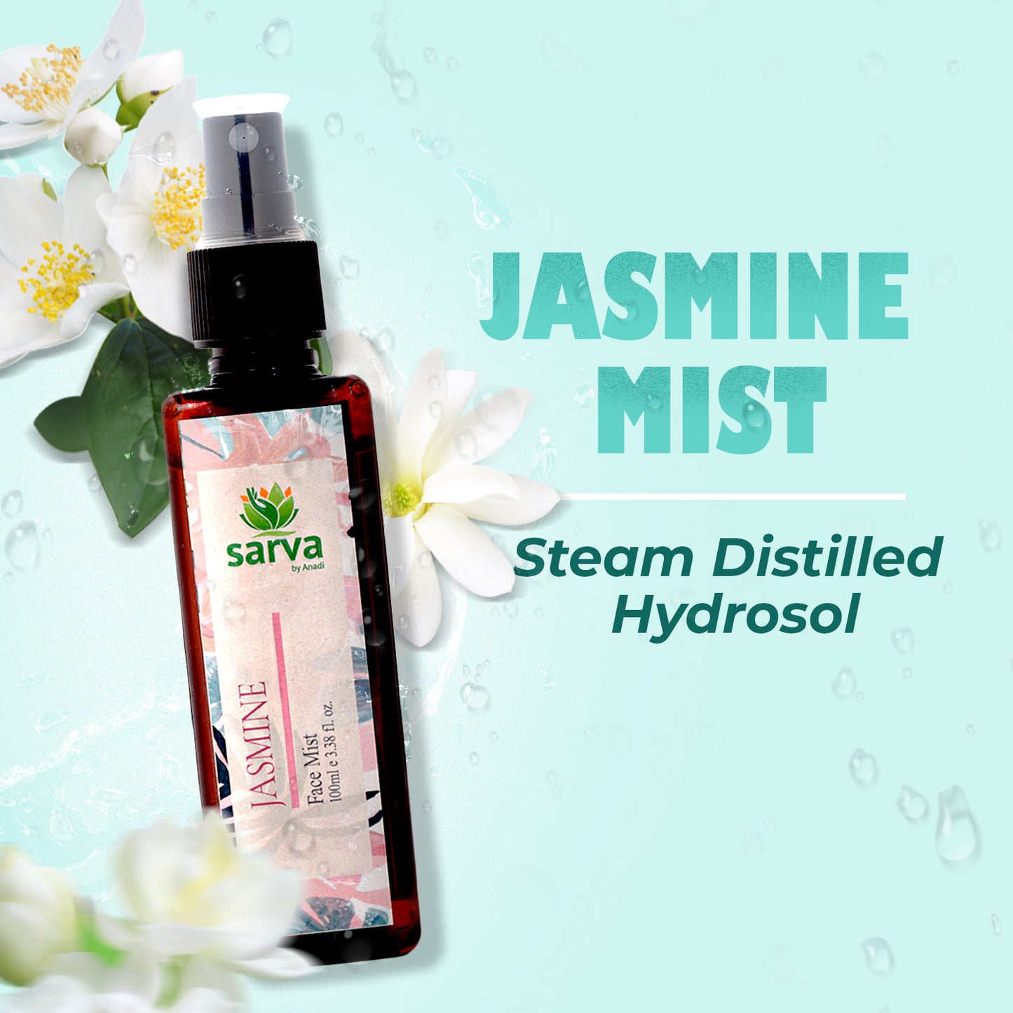 Jasmine Mist | Natural Toner | Steam Distilled Hydrosol