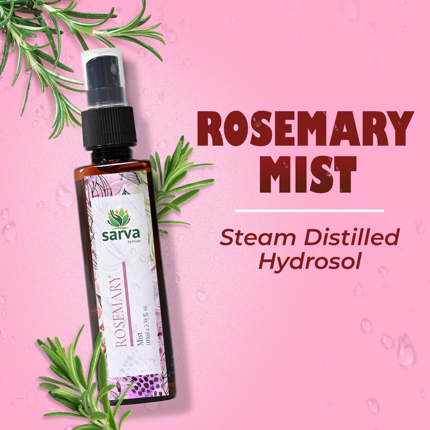 Rosemary Mist for Hair Growth | Strengthens Hair | 100 ml