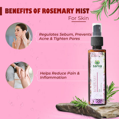Rosemary Mist for Hair Growth | Strengthens Hair | 100 ml
