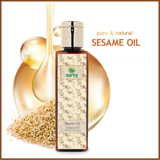 Sesame Oil - Cold Pressed Carrier Oil for Pre-mature Greying