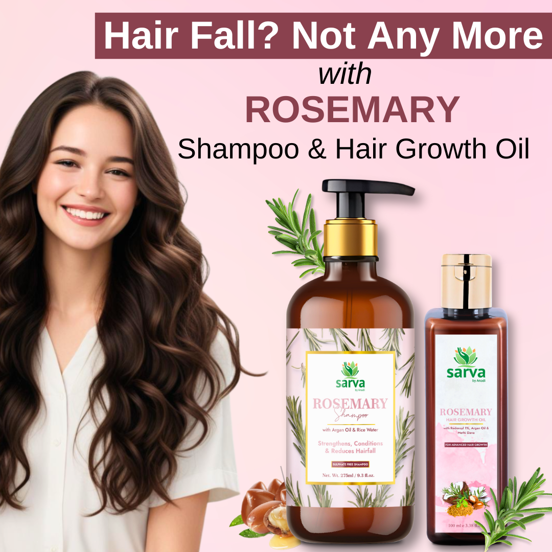 Rosemary Hair Oil
Anti-Hairfall Oil
Hair Regrowth Treatment
Natural Hair Growth
Strengthening Hair Oil
Sulfate-Free Shampoo
Best Shampoo for Hair Growth
Shampoo for Hair Fall Control
Natural Hair Shampoo
Shampoo for Low Porosity Hair