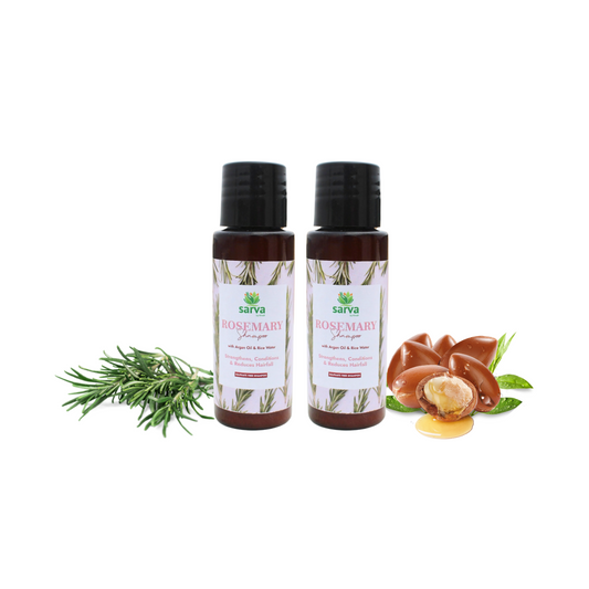 Rosemary Shampoo 30ml Trial Pack of 2| Natural Hairfall Control Shampoo | Sulphate-Free Hair Cleanser for Stronger, Healthier Hair | For Men & Women