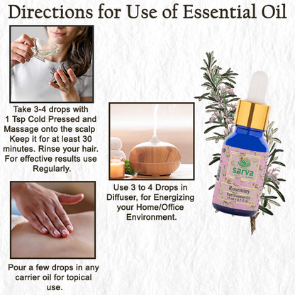 Argan Oil & Rosemary Oil | Hair Growth Combo | 100% Pure & Natural |