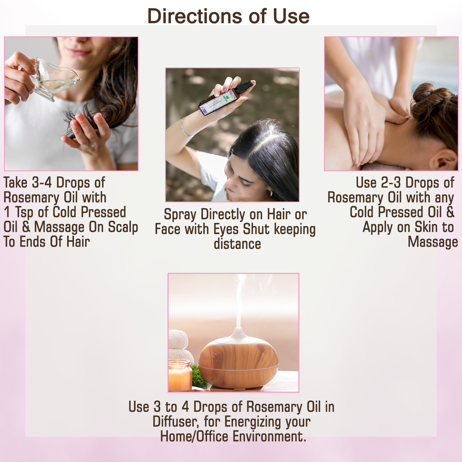 Rosemary Oil and Rosemary Mist for Hair Growth | Controls Hair Fall | Strengthens Hair | boost hair gowth | hair shine | shair thinning | receding hairline