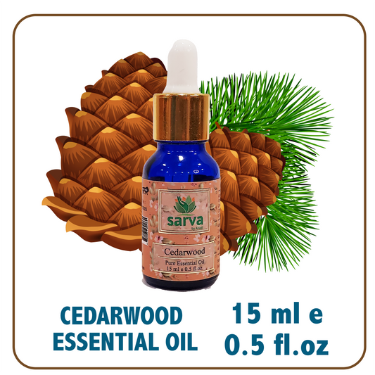 Cedarwood Oil | Treats Acne, eczema | Promotes relaxation | Destress through Aromatherapy |